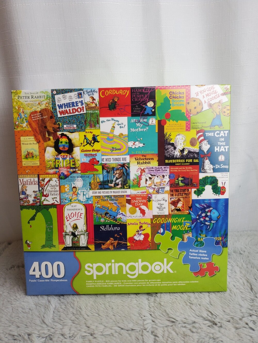 Springbok "Childhood Stories" 400 Piece Interlocking Cardboard Books Puzzle NEW